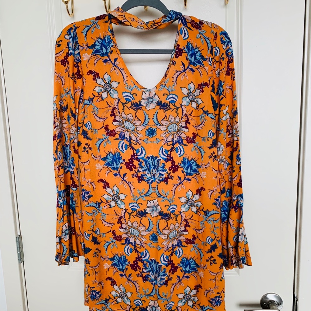 Paisley printed dress